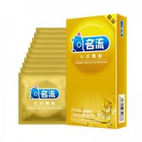 【避孕润滑】动感颗粒超薄香草型情趣安全套10只装名流